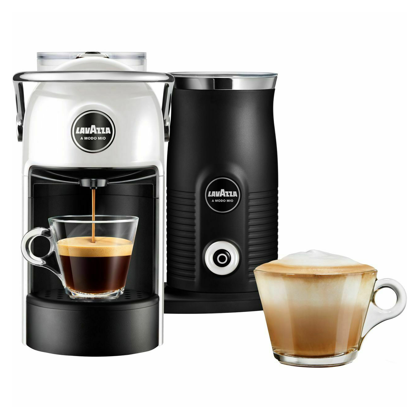 Lavazza 18000422 A Modo Mio Jolie Coffee Machine with Milk Frother Wh.