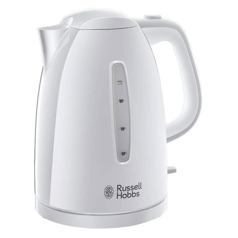 Russell Hobbs 21270 Textures Cordless Plastic Kettle White 1.7L 3kW