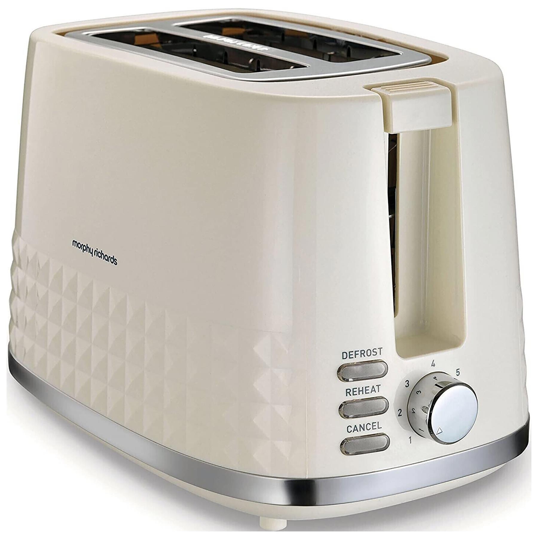Morphy Richards 220022 Dimensions 2 Slice Toaster Cream