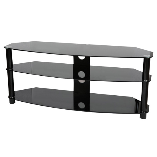 Vivanco 34940 Brisa 1000mm Wide Smoked Glass TV Stand