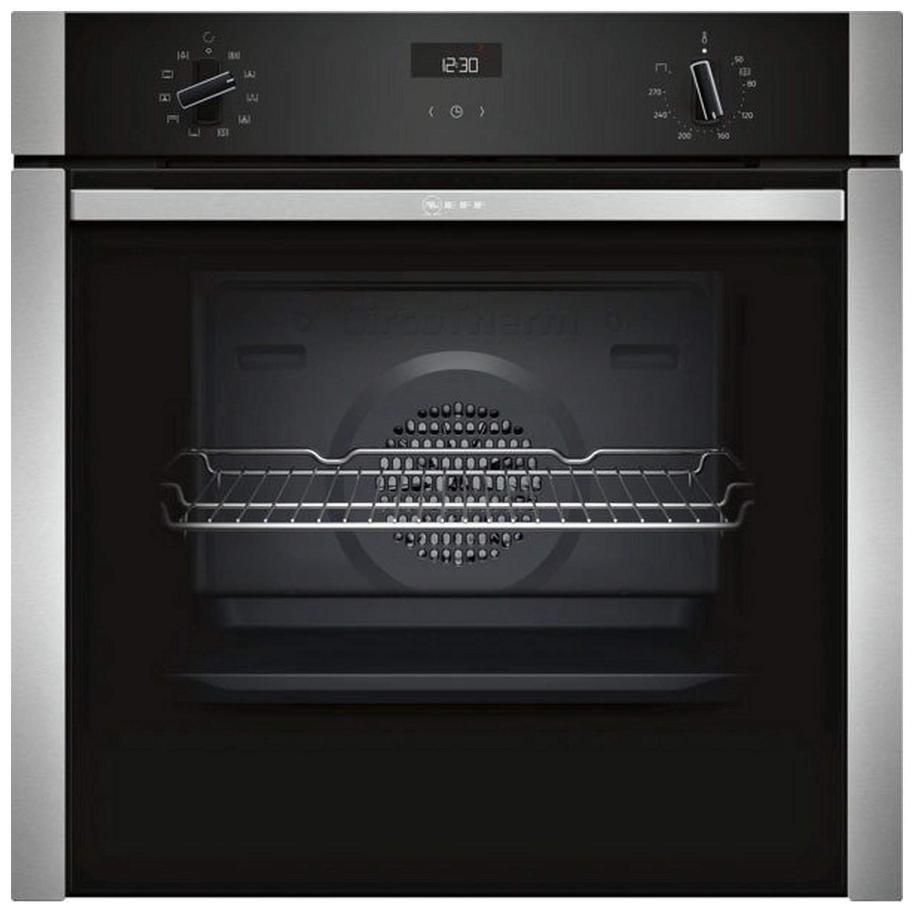 Neff B3ACE4HN0B N50 BuiltIn Electric Single Oven St/Steel 71L S&H Door