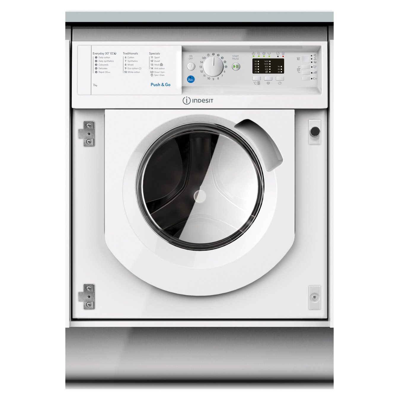 Indesit Biwmil71452 Fully Integrated Washing Machine 1400rpm 7kg