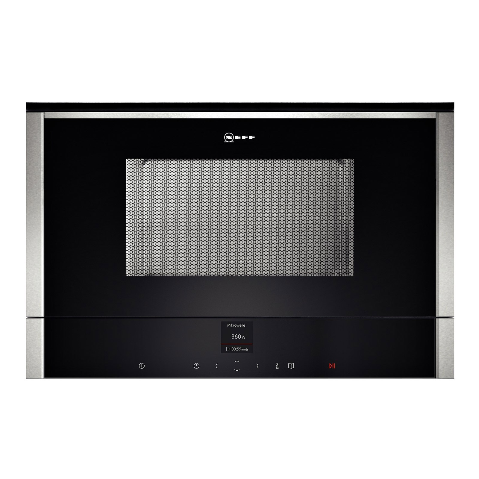 Neff C17WR00N0B N70 BuiltIn Microwave Oven St/Steel 900W Left Hinged