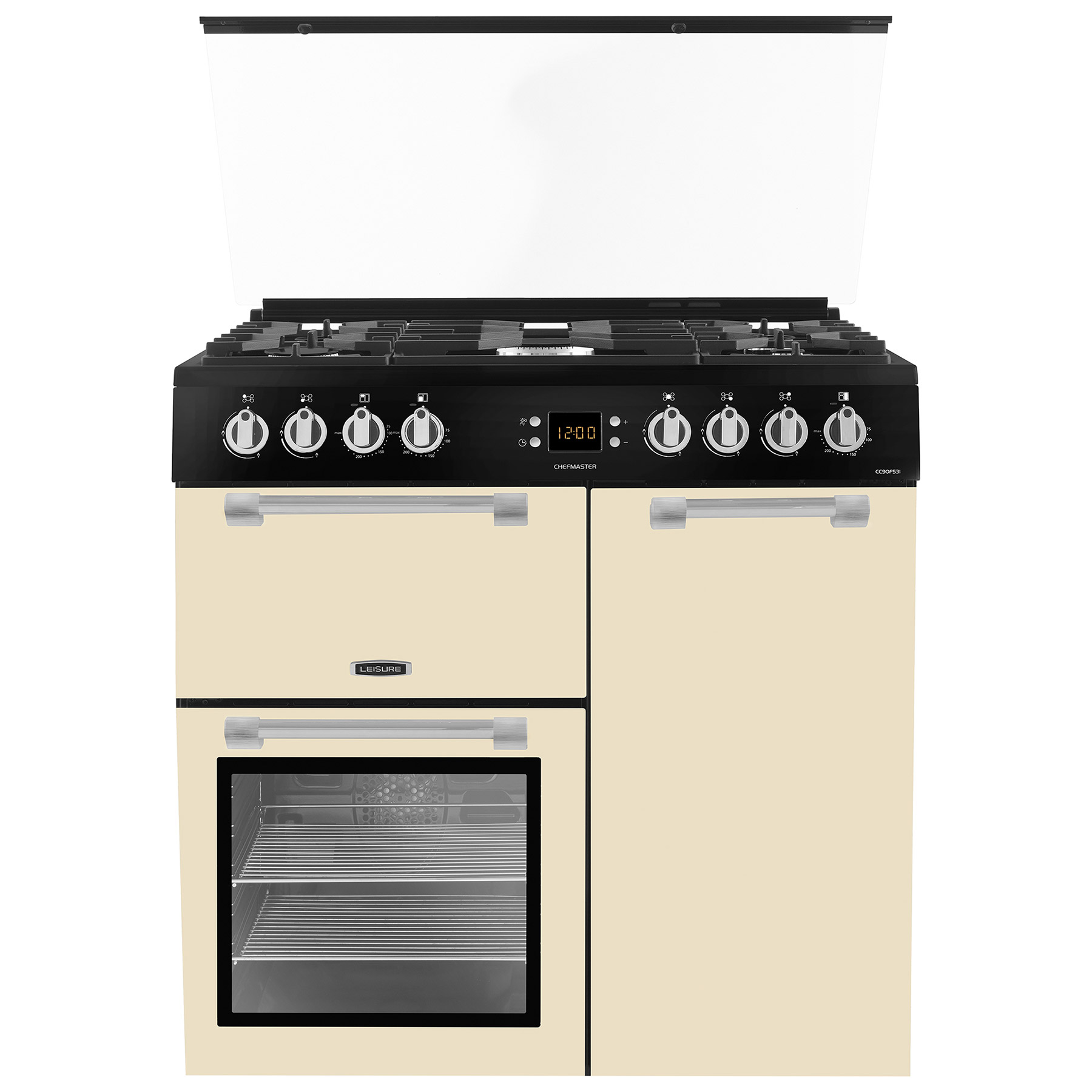 Leisure CC90F531C 90cm Chefmaster Dual Fuel Range Cooker in Cream