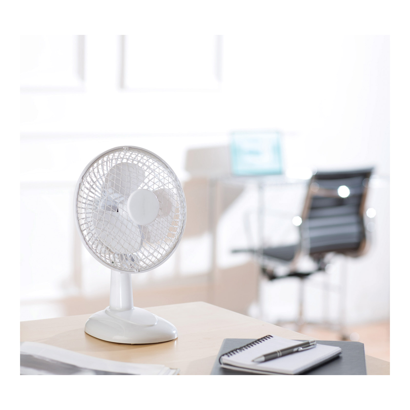 Fine Elements COL1026WK 6" Desk Fan in White