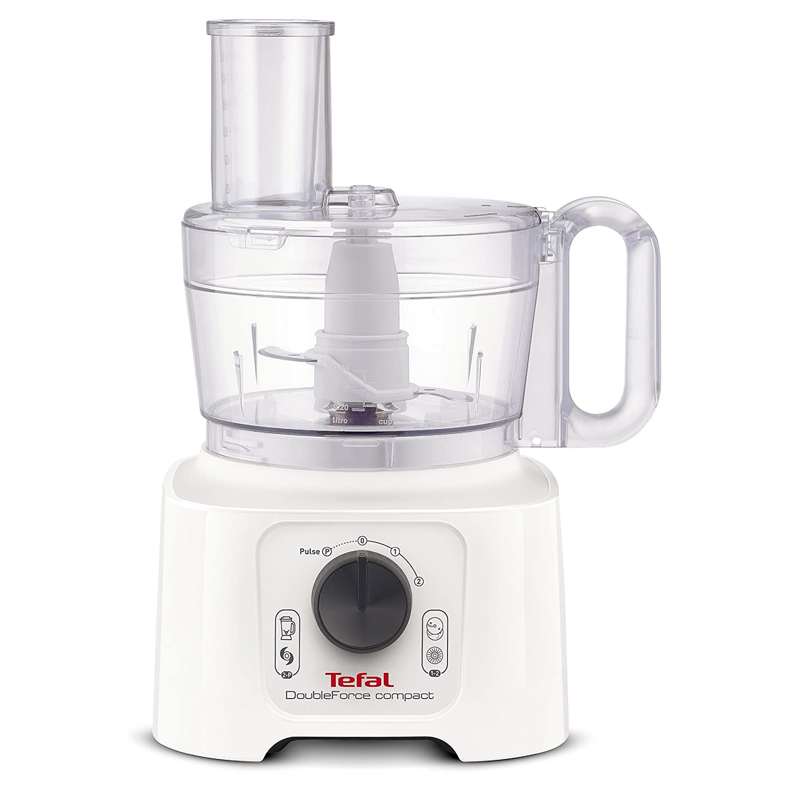 Tefal DO542140 DoubleForce Compact Multifunction Food Processor, 800W