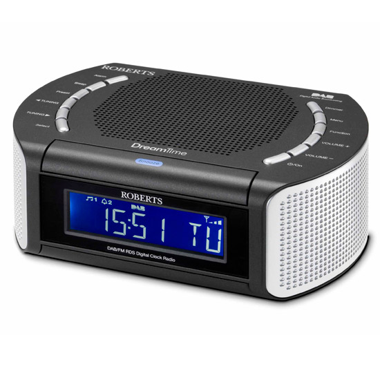 Roberts DREAMTIME2 Clock Radio with DAB and Dual Alarm Black