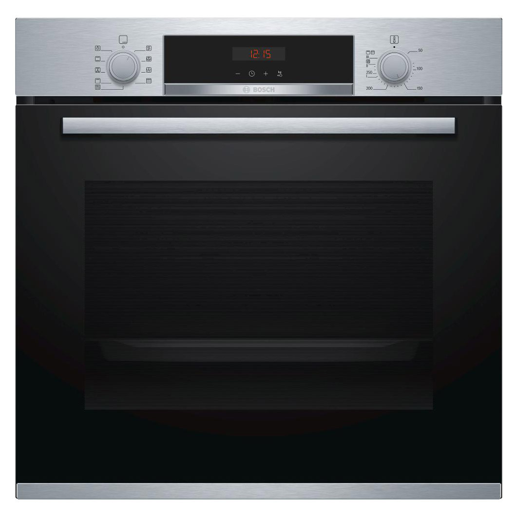 Bosch HBS573BS0B BuiltIn Electric Pyrolytic Oven in Br/St, 71L Serie4