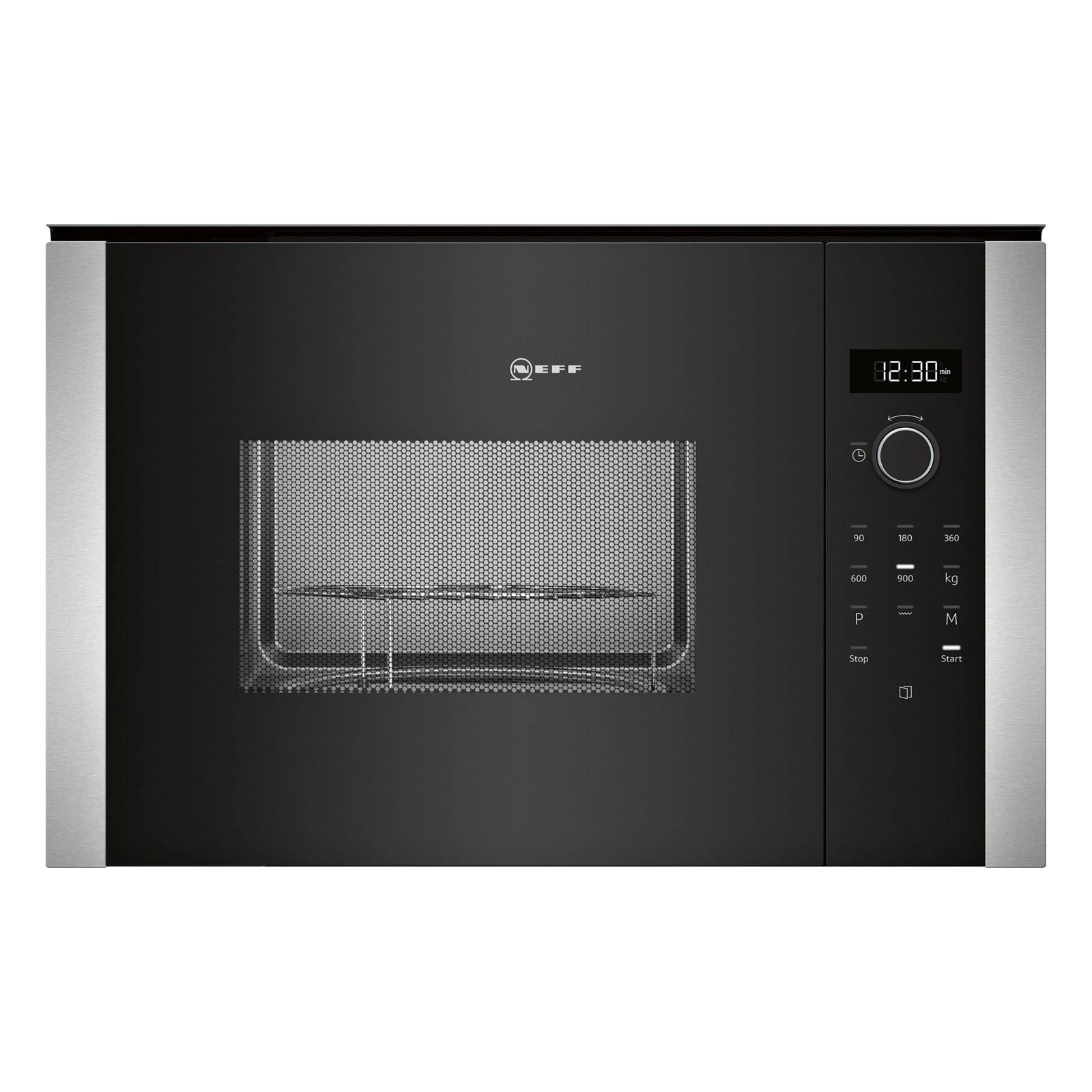 Neff HLAGD53N0B BuiltIn Microwave Oven & Grill in Black, 900W 25L