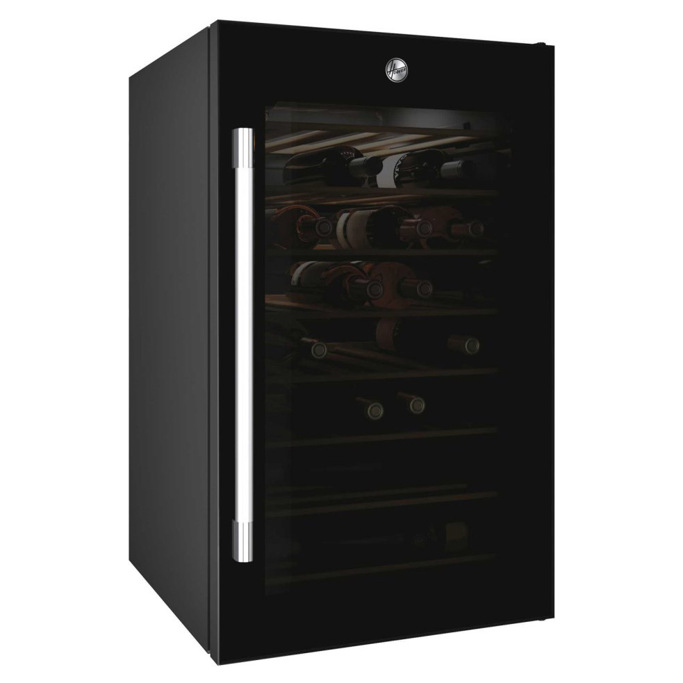 Hoover HWC150UKWN 50cm Freestanding Wine Cooler in Black 42 Bottles