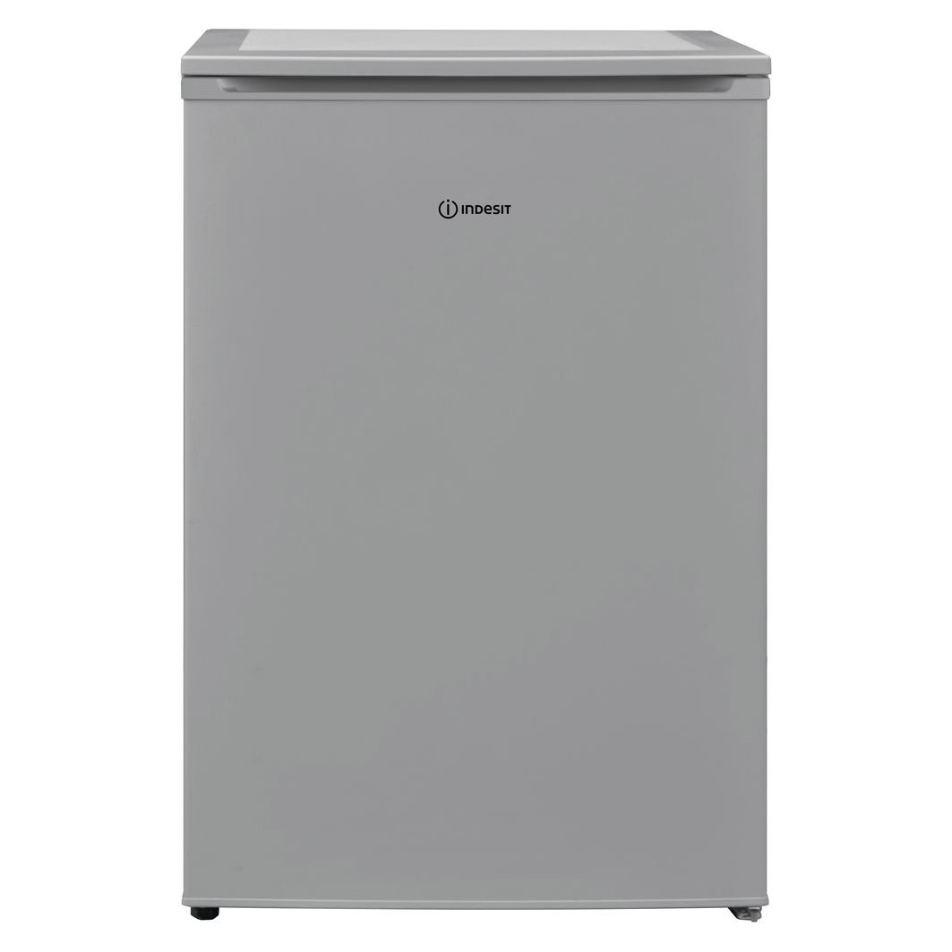 Indesit I55VM1110S 55cm Undercounter Fridge Silver F Rated Icebox 104L