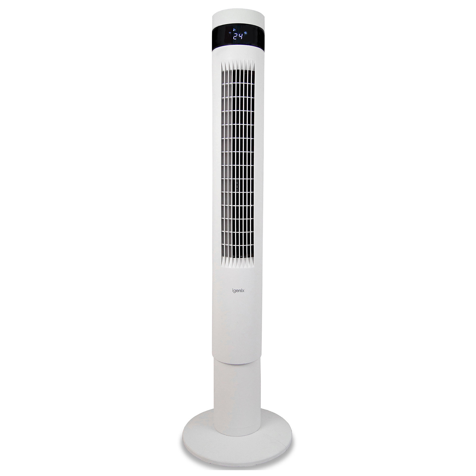 Igenix IGFD6143W 43 Inch Digital Tower Fan in White Timer Remote Control