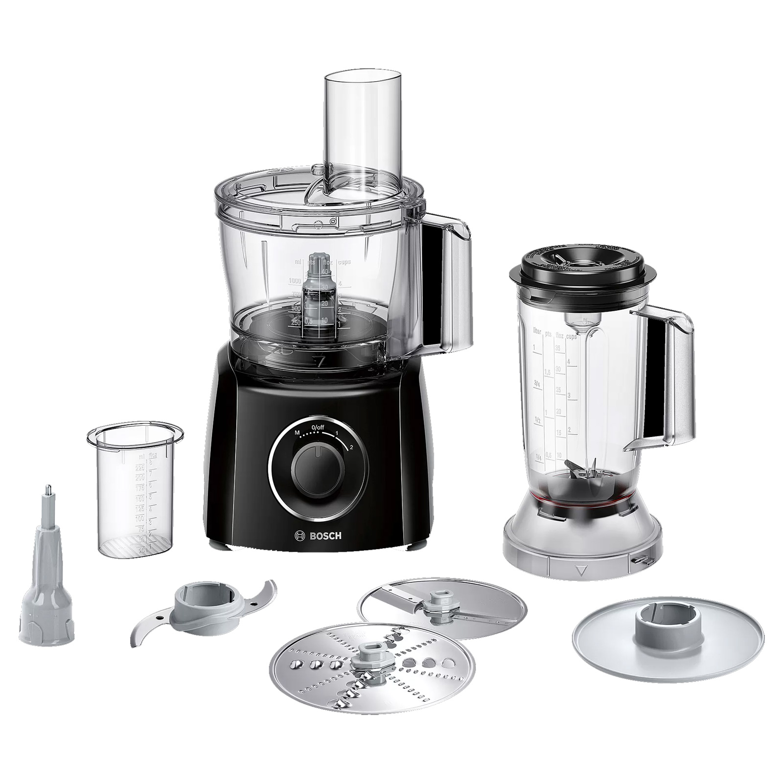 Bosch MCM3301BGB Compact Food Processor in Black 800W