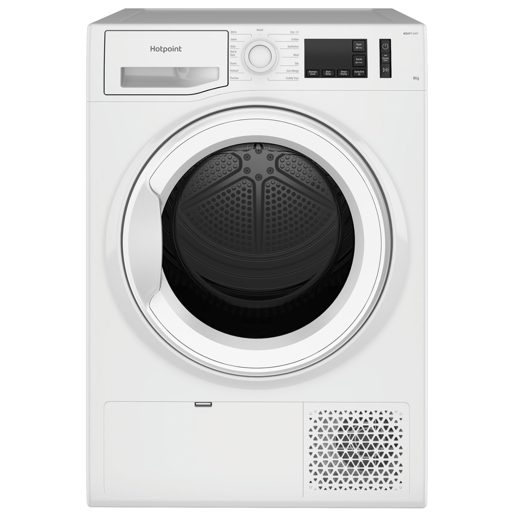 Hotpoint NTM1182 8kg Heat Pump Condenser Dryer in White A++ Rated