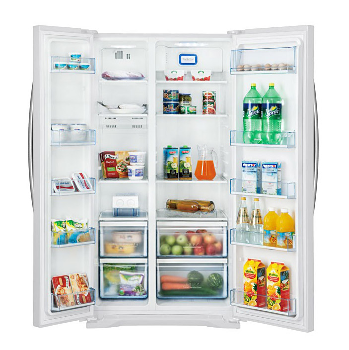 Hisense RS731N4AW1 American Style Fridge Freezer in White