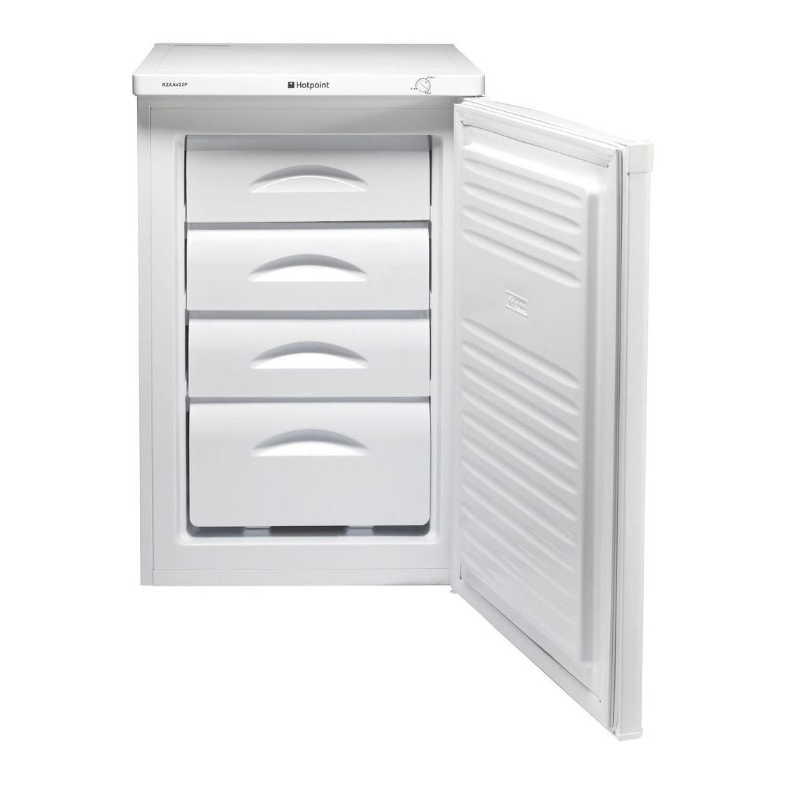 Hotpoint Rzaav22p 1 1 55cm Undercounter Freezer In White 0 85m