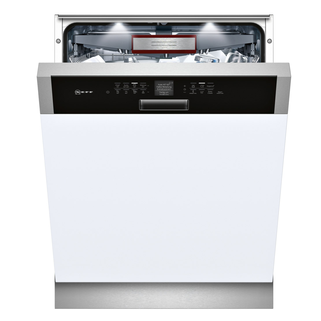 Neff S416T80S0G 60cm Semi Integrated 14 Place Dishwasher in St/St, A++