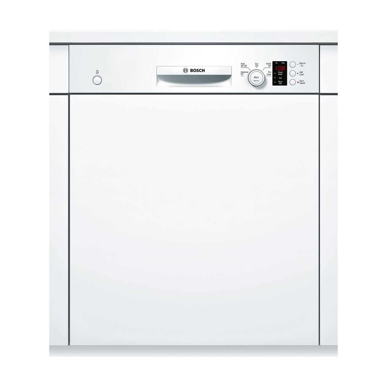 Bosch SMI50C12GB 60cm SemiIntegrated Dishwasher in White, 12 Place A+