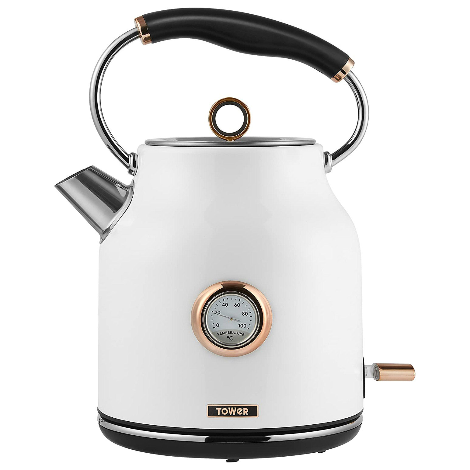 Tower T10020W Bottega Cordless jug Kettle in White 1.7L 3kW