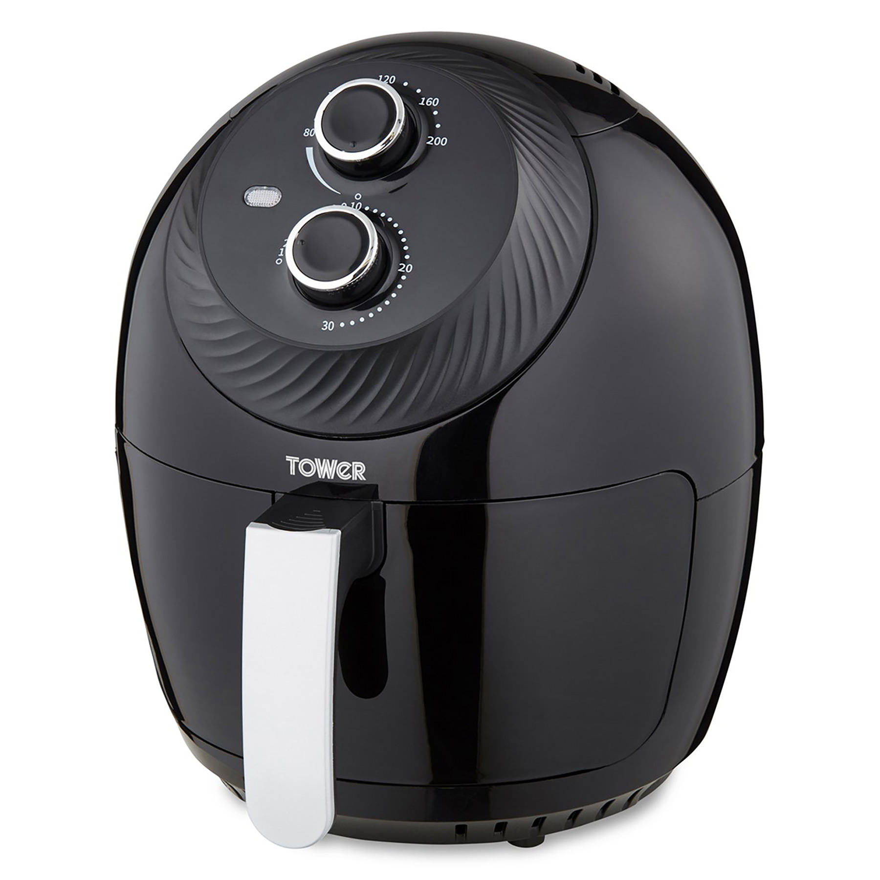 Tower T17082BF 4L Vortex Single Zone Manual Air Fryer in Black