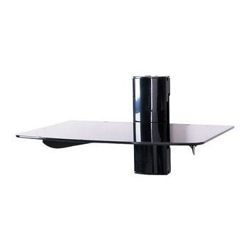 Tv wall mount with glass shelf deals