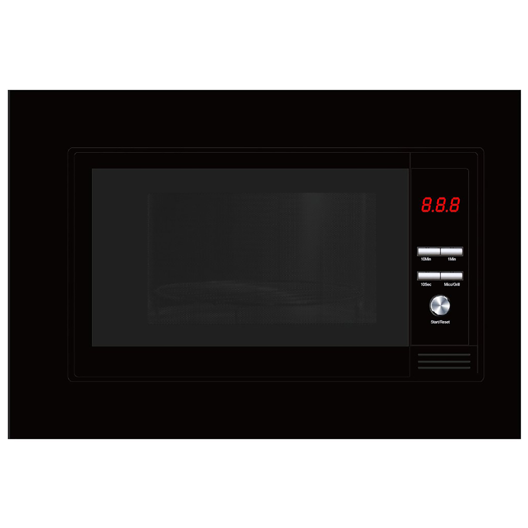 Culina UBMICROL20BK Built In Microwave Oven with Grill in Black 700W 20L
