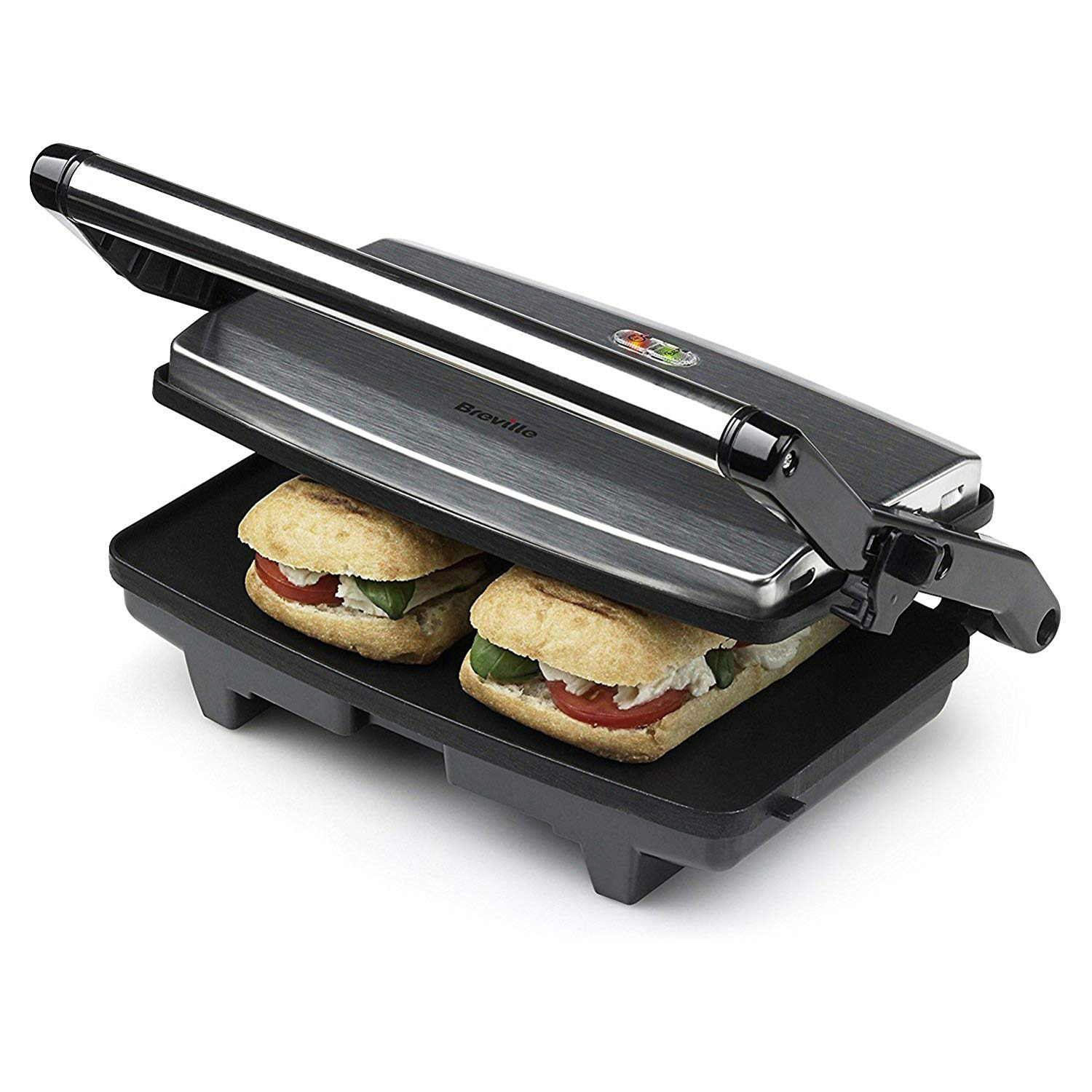 Breville VST049 2 Slice Cafe Sandwich/Panini Press in Stainless Steel