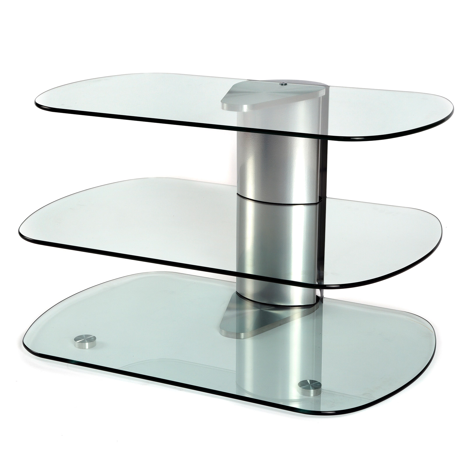 Off The Wall SKY800SIL Skyline 800 Designer Clear Glass Stand