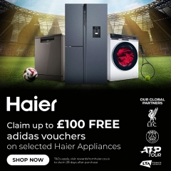 Haier Up To £100 Adidas Vouchers With Haier