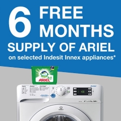 Indesit 6 Months FREE Ariel With Indesit!
