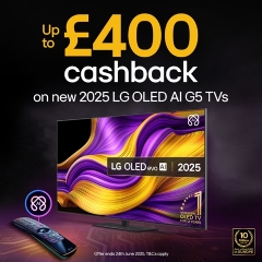 LG Up To £400 Cashback With LG