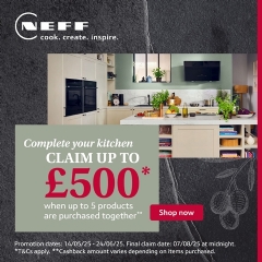 Neff Up To £500 Cashback With Neff