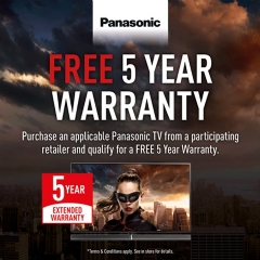 Panasonic Panasonic Free 5 Year Warranty!