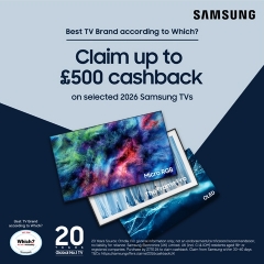 Samsung Up To £500 Cashback With Samsung
