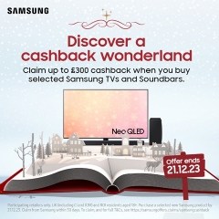 Samsung Up to £300 Cashback With Samsung