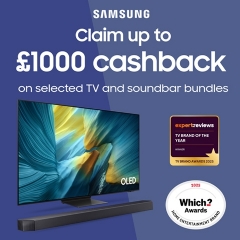 Samsung Up To £1000 Cashback With Samsung