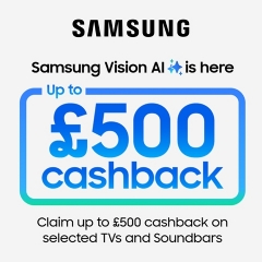 Samsung Up To £500 Cashback With Samsung