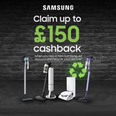 Samsung Up To £150 Cashback With Samsung