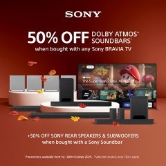 Sony 50% Off Selected Sony Soundbars