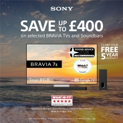 Sony Save Up TO £400 With Sony