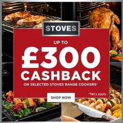 Stoves Up To £300 Cashback With Stoves