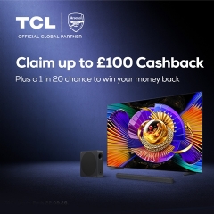 TCL Up To £100 Cashback With TCL