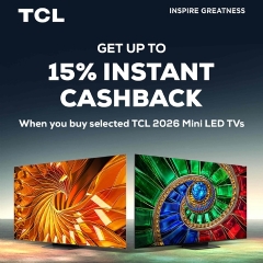 TCL Up To 15% Instant Cashback With TCL