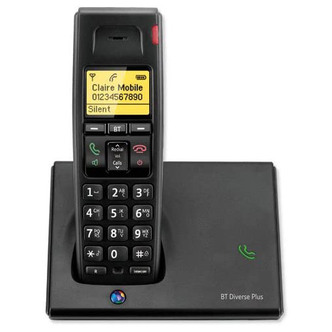 BT 060743 BT Diverse 7110 Plus Cordless Phone Single Handset