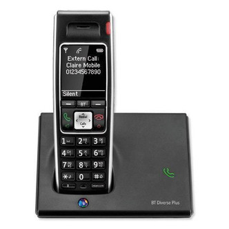 BT 060745 BT Diverse 7410 Plus Phone with Answer Machine Single