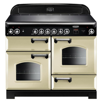 Rangemaster 117520 110cm CLASSIC Range Cooker in Cream Chrome Ceramic