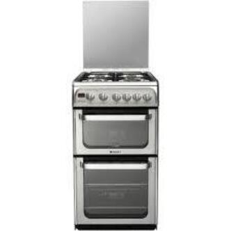 Hotpoint HUG52X 50cm ULTIMA Gas Cooker in St/Steel Double Oven A+ Rated