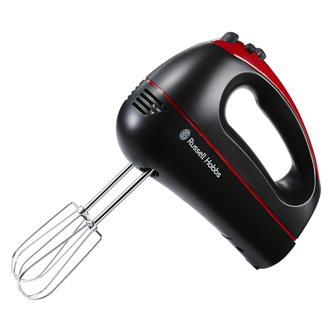 Russell Hobbs 18960 DESIRE Hand Mixer in Black and Red 300W