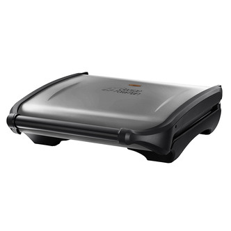 George Foreman 19932 7 Portion Family Health Grill in St/Steel & Black