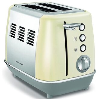 Morphy Richards 224407 Evoke 2 Slice Toaster - Cream